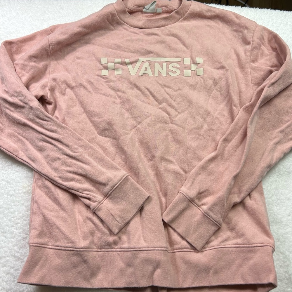 Vans Pink Logo Sweatshirt